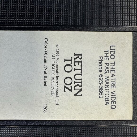 1964 Animated Return To Oz Childrens Video Playground VHS Tape Clamshell - Picture 7 of 11